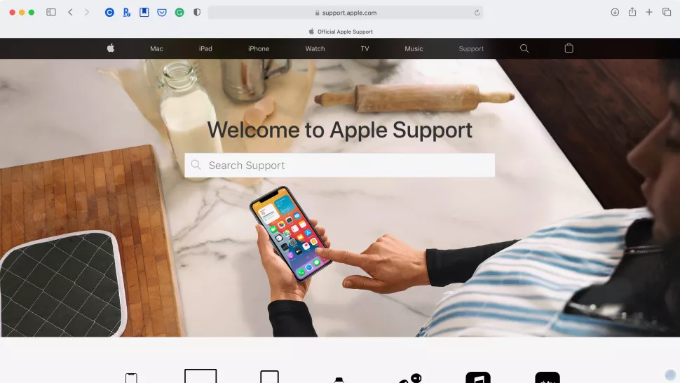 поддержка apple