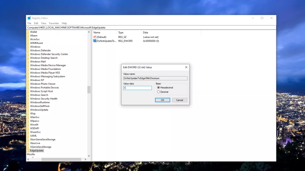Редактор реестра Windows 10
