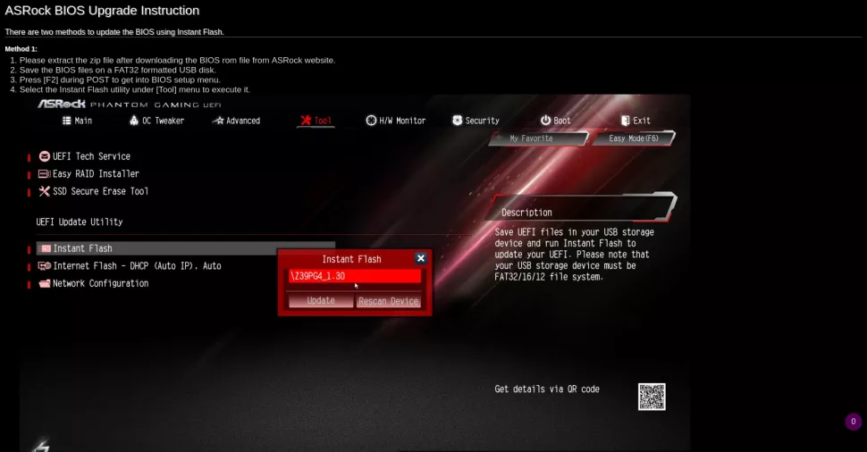 ASRock обновление BIOS
